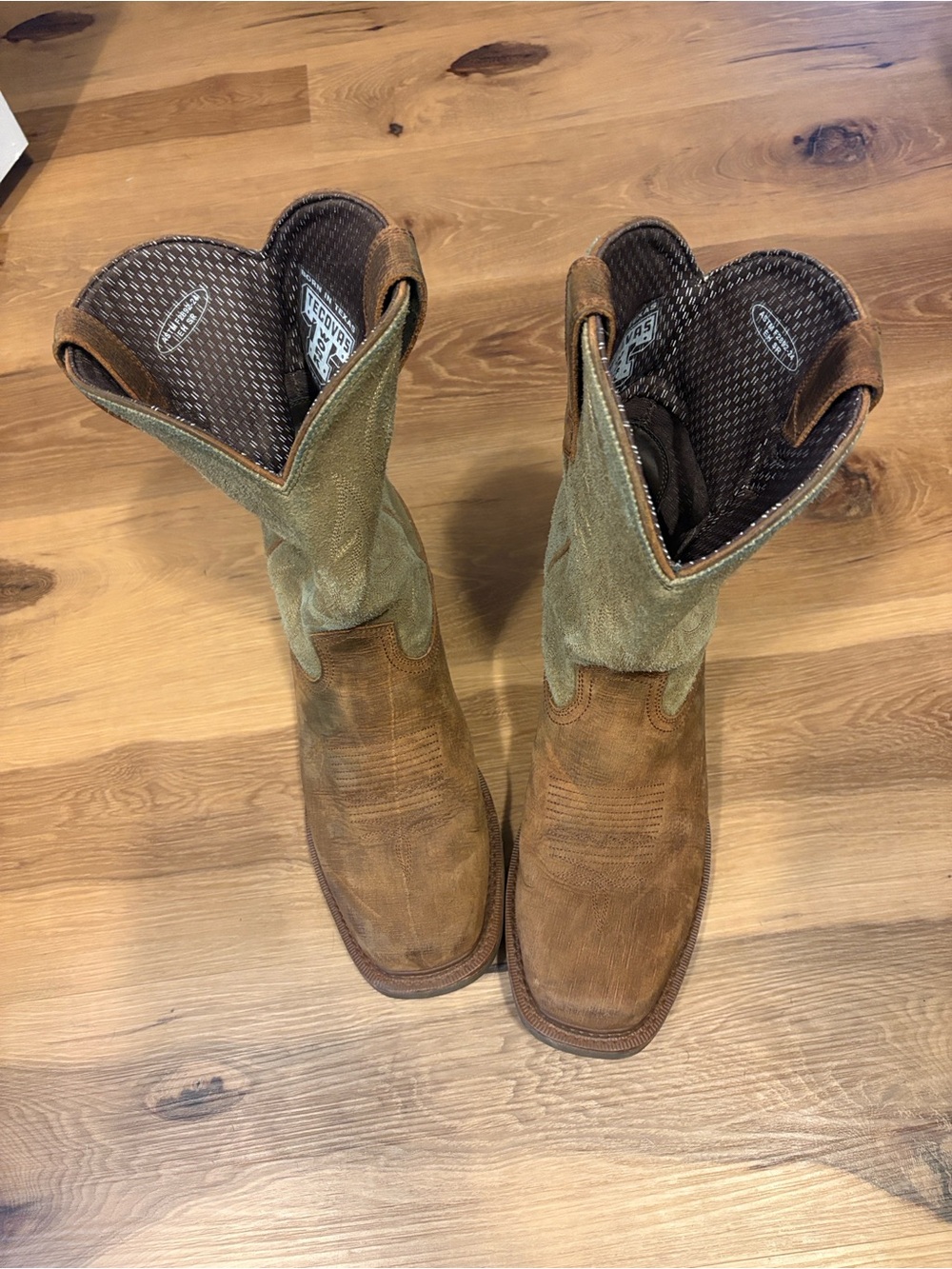 Tecovas  Brown Suede Men's Western Work Boots